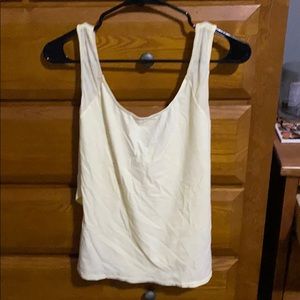 Buff bunny mesh yellow tank top